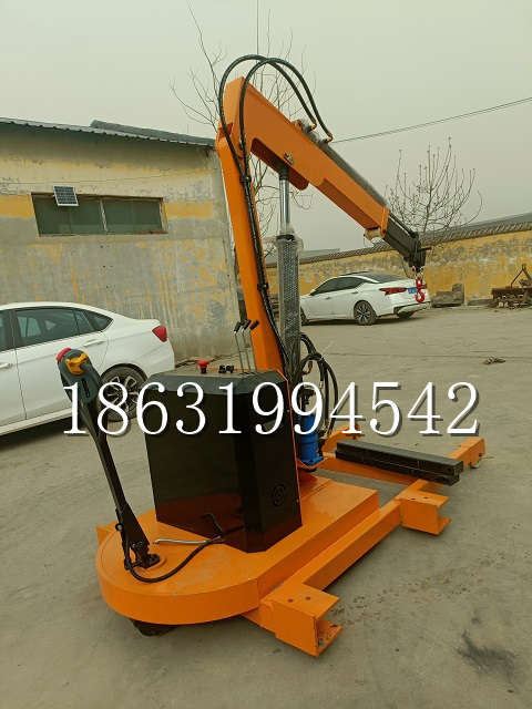 海兴县自卸车厢随车吊 自制轮式四不像起重机 四驱平板吊 5吨 贵盛